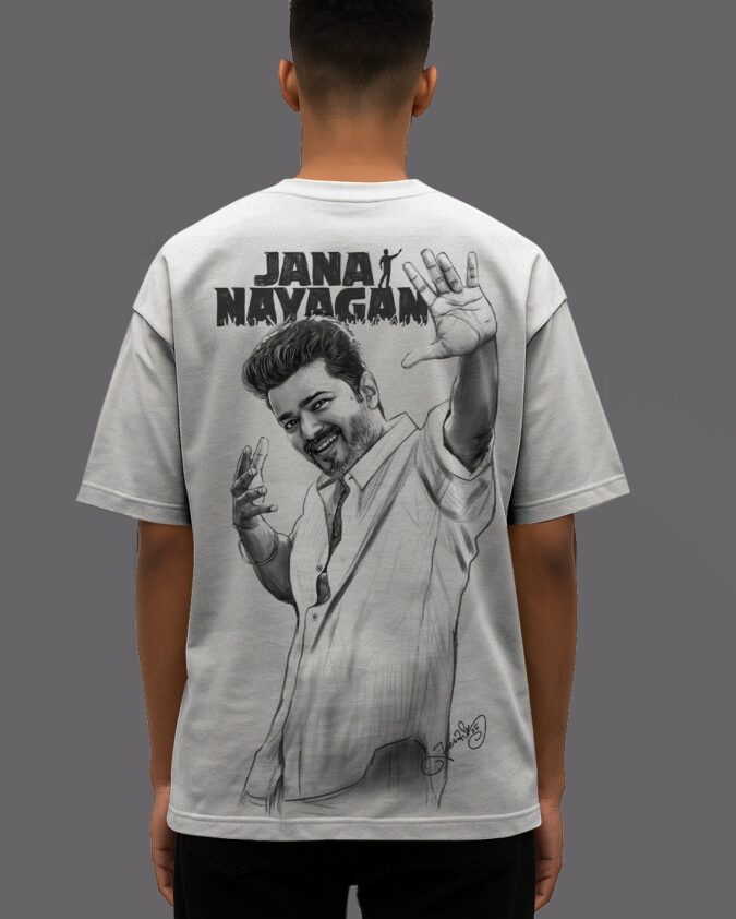 Jana Nayagan Signature Oversized Shirt | 240 GSM French Terry