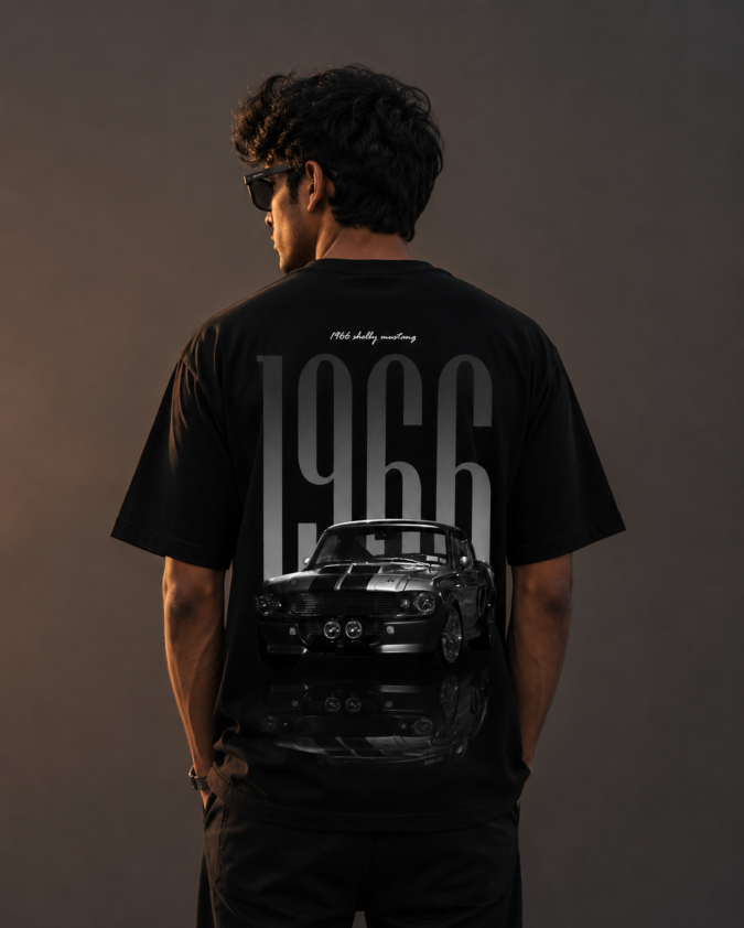 Shelby Mustang Oversized Graphic Tee – Street Racing Edition