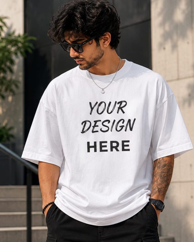 Custom Oversized T-Shirt | Personalized Printed Tee | 240 GSM Cotton | FlexU